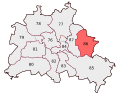 Deutsch: Wahlkreis 86 der Wahl zum 17. deutschen Bundestag 2009: Berlin - Marzahn - Hellersdorf