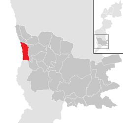 Location within Güssing district