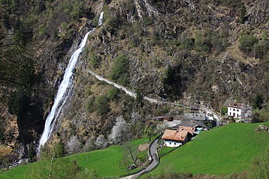 Partschinser Wasserfall und Gasthaus