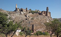 The remains of the castle.