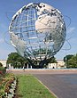 The Unisphere, a large metal globe sculpture