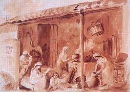 Cocina al aire libre (1854)