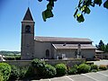 Église de Chuzelles et le monument aux morts.