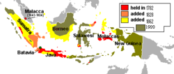 Hollandsk Ostindiens placering