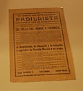 Manifiesto de la campaña de Padilla.