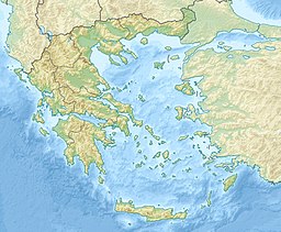Location of Lake Yliki in Greece.