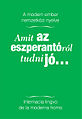 Hungarlingva sciencpopulariga libreto pri Esperanto.