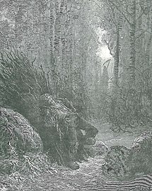 « La Mort et le Bûcheron » Gustave Doré Fable de Jean de La Fontaine
