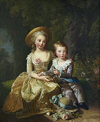 Portrait of Madame Royale and Louis Joseph, Dauphin of France 1784