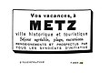 Metz in 1938, tourist information