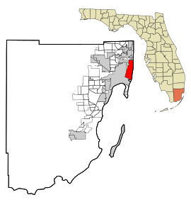 Poloha mesta v Miami-Dade County