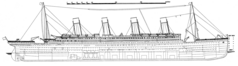 White Star Line's Olympic and Titanic's side plan, c. 1911