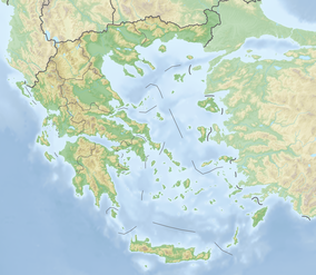 Kort der viser placeringen af Olympen