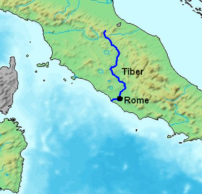 Tiber'in rotası