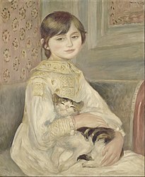 Julie Manet com o gato, 1887