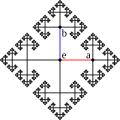 The w:Cayley graph of the w:free group on two generators a and b.