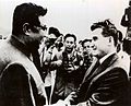 齐奥塞斯库访问朝鲜时与朝鲜劳动党总书记金日成（1971年）