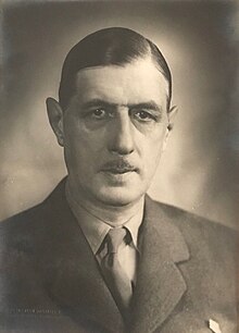 戴高乐肖像（摄于1944年或1945年）