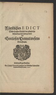 Thumbnail for File:Fürstliches Edikt die gänzliche Abschaffung des Pennalwesens betreffend, Seite 1.pdf