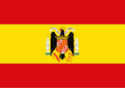 Army flag under Francoist Spain made for Castles and Forts (1940–1945)[10]