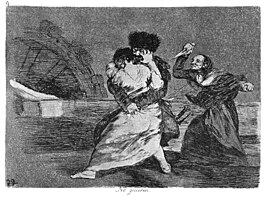 Francisco Goya, 'No quieren' uit de serie 'Los desastres de la guerra'