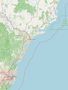 Awaba is located in the Hunter-Central Coast Region