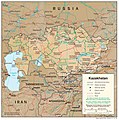 Kazakistan'ın topografik haritası Topographic map of Kazakhstan Carte topographique de la Kazakhistan Topographische Karte der Kasachstan Mapa topográfico de Kazajistán Mapa topográfico da Cazaquistão كازاخستان