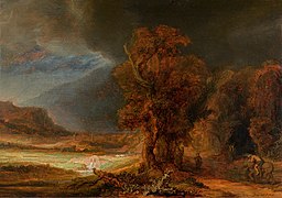 Landscape with the Good Samaritan - Rembrandt