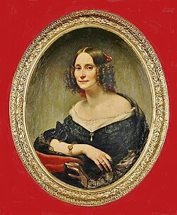 Ernestine von Wildenbruch, portreto de Eduard Magnus, 1848 laŭ verko de Franz Krüger el la 1832-a jaro