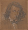 Dante Gabriel Rossetti, inspirateur des Préraphaélites, par lui-même.