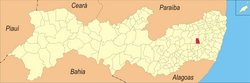 Localização de Sairé em Pernambuco