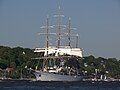 Die Sea Cloud, 8 Mai 2011 Auslaufparade Hamburg Outbound