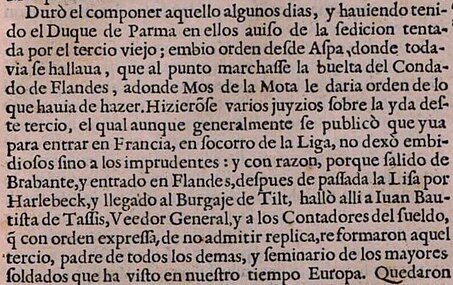 De komst van Carlos Coloma de Saa, Jeroni Desclergue en vele anderen in de Kasselrij van Kortrijk, in het bijzonder in Harelbeke, in 1589.[59]