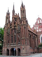 St.-Annen-Kirche in Vilnius, Litauen