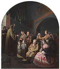 Проповедь в селе. 1861. Государственная Третьяковская галерея