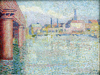 Jan Toorop, 1889, Bridge in London (Londýnský most), Kröller-Müller Museum