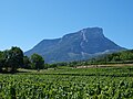 Vue sur le Granier et le vignoble d'Apremont.