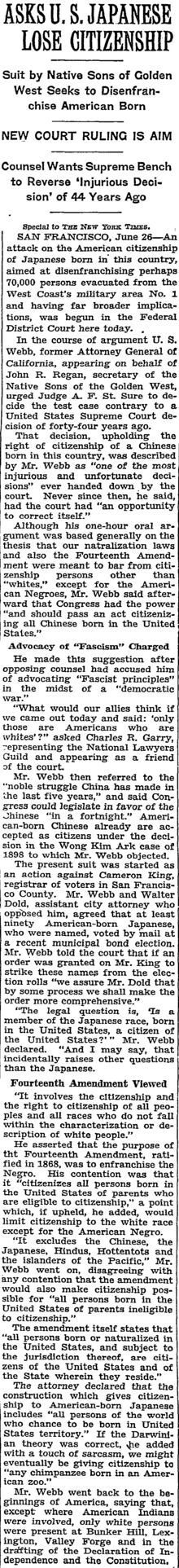 Asks US Japanese Lose Citizenship New York Times 1942-06-27.png