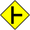 Road junction on the right