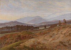 Riesengebirge Landscape circa 1835 date QS:P,+1835-00-00T00:00:00Z/9,P1480,Q5727902