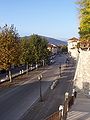 La via del mercato cittadino, visto dal sentiero della Sentinella