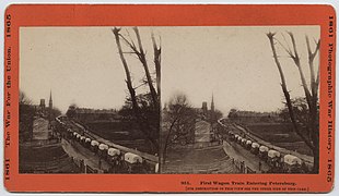 First Wagon Train Entering Petersburg. (19980257961).jpg