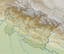 Uttarakhand Relief Map