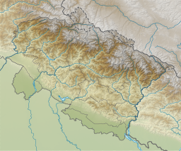 Location of Sattal Lakes within Uttarakhand