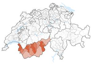 Lag vum Staat Wallis État du Valais in dr Schwyz