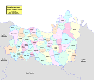 Община Козарска-Дубица на карте