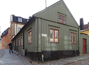 Trähus i kvarteret Kungen.