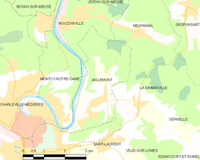 Poziția localității Aiglemont