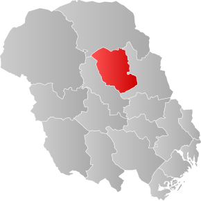 Poziția localității Comuna Hjartdal
