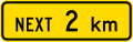 (PW-24) Sign effective for the next 2 kilometres